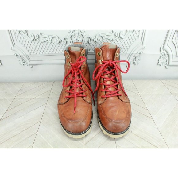 Volcom Sub Zero Brown Leather Insulated Padded Collar Winter Boots Size 12 - Picture 5 of 9